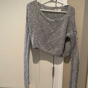 Hollister Gray Knit Sweater